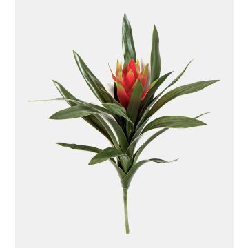 Konstgjord Guzmania YAARA med blommor, på pinne, röd, 40cm Konstgjord Guzmania YAARA med blommor, på pinne, röd, 40cm