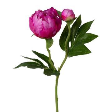 Konstblomma, pion CORENY, cerise, 45cm