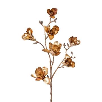 Konstblomma, magnoliagren JESTER, gammalt guld, 105cm Konstblomma, magnoliagren JESTER, gammalt guld, 105cm