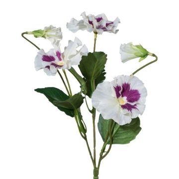 Dekorationsblomma, pensé MONDYL, med stödpinne, vit-lila, 25cm Dekorationsblomma, pensé MONDYL, med stödpinne, vit-lila, 25cm