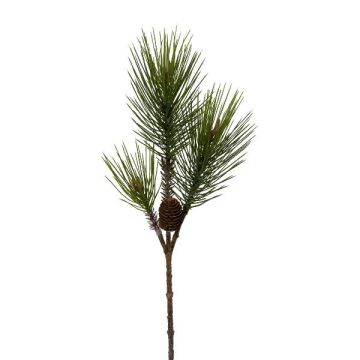 Konstgjord gren av tall TREVAL med kottar, grön, 65cm