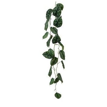 Konstgjord girland med fläckiga murgröna JALPO, grön, 125cm