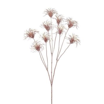 Konstgjord klematis med fröskida HARWAY, rosa-guld, 70cm, Ø7cm Konstgjord klematis med fröskida HARWAY, rosa-guld, 70cm, Ø7cm
