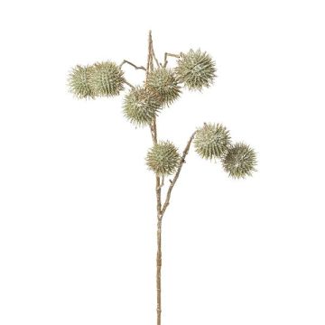 Konstgjord gren av platan VELMOR med frukter, grön-guld, 85cm