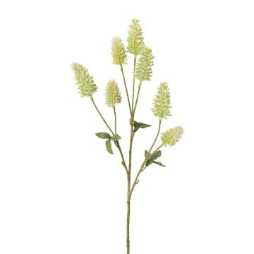 Konstgjord kvist vitklöver TREVLA med blommor, grön-vit, 55cm, Ø3-3,5cm