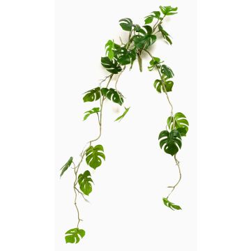Konstgjord hängväxt, Philodendron monstera deliciosa GRINTO, på stödpinne, 80cm
