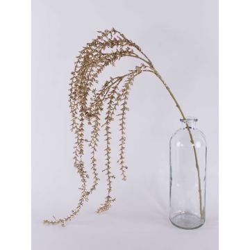 Konstgjord Rhipsalis-gren HASAN, glitter, guld, 120cm Konstgjord Rhipsalis-gren HASAN, glitter, guld, 120cm