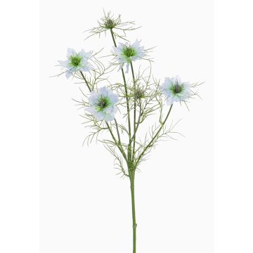 Konstgjord svartkummin-gren SEVIN, ljusblå-grön, 65cm, Ø6-7cm