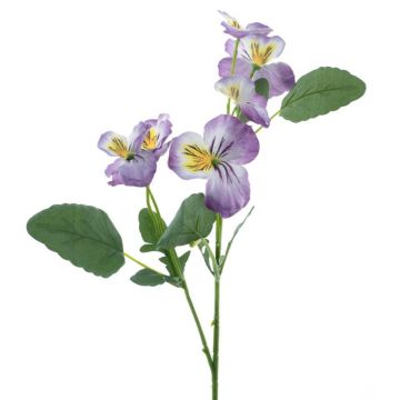 Dekorativ kvist med penséer SIREL, lila-gul, 65cm Dekorativ kvist med penséer SIREL, lila-gul, 65cm