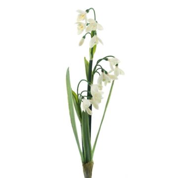 Dekorativ snödroppsblomma ASOMB, med stödpinne, vit, 45cm Dekorativ snödroppsblomma ASOMB, med stödpinne, vit, 45cm