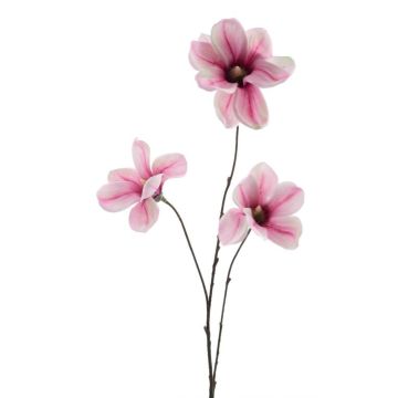 Konstgjord magnoliagren FLAVA, cerise-vit, 85cm