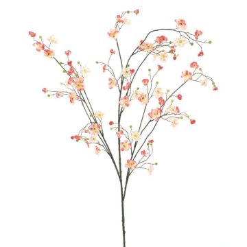 Konstgjord päronblomgren FRIMA med blommor, rosa-cerise-krämfärgad, 135cm