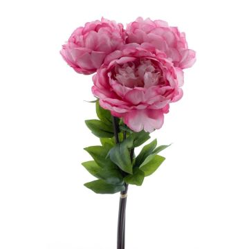 Konstgjorda pioner i bukett DUDIL, rosa-cerise, 50cm