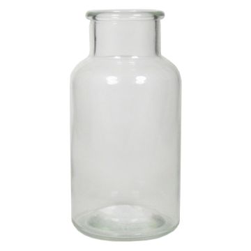 Dekorativ glasflaska LORRIE, klar, 16cm, Ø8,5cm
