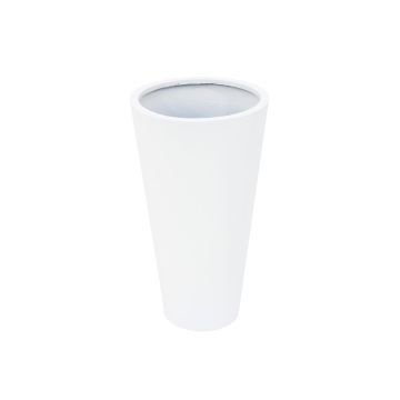 Blomkruka LEOPOLDO, vit, 69cm, Ø39cm Blomkruka LEOPOLDO, vit, 69cm, Ø39cm