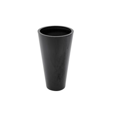 Blomkruka LEOPOLDO, svart, 69cm, Ø39cm