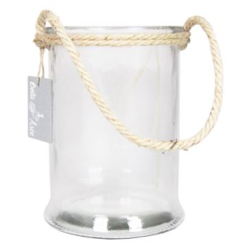 Lampskärm ZULAI i glas, med handtag, klar, 17cm, Ø12cm Lampskärm ZULAI i glas, med handtag, klar, 17cm, Ø12cm