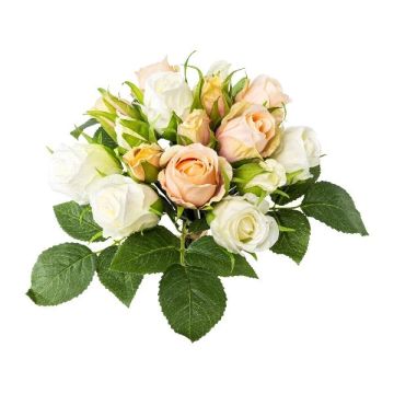 Konstgjord blomsterbukett med rosor MOLTA, antikrosa-grön, 30cm Konstgjord blomsterbukett med rosor MOLTA, antikrosa-grön, 30cm
