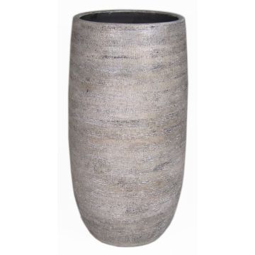 Keramikvas AGAPE med ådring, vitbrun, 60cm, Ø29cm