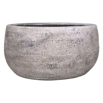 Keramikskål AGAPE med ådring, vitbrun, 15cm, Ø33cm Keramikskål AGAPE med ådring, vitbrun, 15cm, Ø33cm