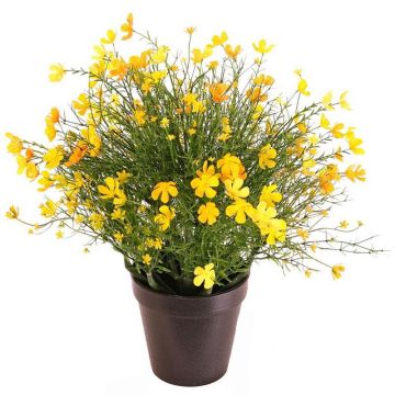Dekorationsblomma flitiga Lisa GISINDA i dekorativ kruka, gul-orange, 40cm Dekorationsblomma flitiga Lisa GISINDA i dekorativ kruka, gul-orange, 40cm