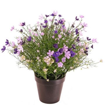 Dekorationsblomma Impatiens GISINDA i dekorativ kruka, lila-lila, 40cm Dekorationsblomma Impatiens GISINDA i dekorativ kruka, lila-lila, 40cm