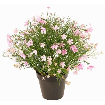 Dekorationsblomma GISINDA i dekorationskruka, rosa-krämfärgad, 40cm
