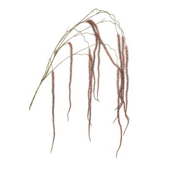 Konstgjord gren av amaranthus YAELLE med blommor, hängande, mörkröd, 140cm