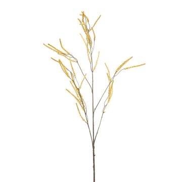 Dekorativ gren Amaranth CERRO med blommor, krämfärgad, 100cm