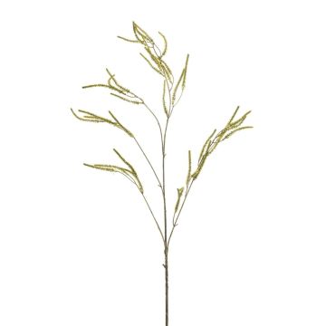 Dekorativ gren Amaranth CERRO med blommor, grön, 100cm