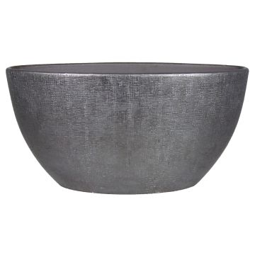 Oval keramikkruka AGAPE med ådring, svart, 49x20x25cm Oval keramikkruka AGAPE med ådring, svart, 49x20x25cm