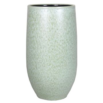 Keramikvas ELIEL, prickig, mintgrön-vit, 45cm, Ø20cm