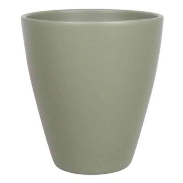 Keramikvas TEHERAN PALAST, olivgrön-mat, 17cm, Ø13,5cm Keramikvas TEHERAN PALAST, olivgrön-mat, 17cm, Ø13,5cm