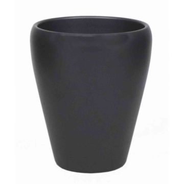 Orkidévas NAZARABAD, keramik, antracitmatt, 17cm, Ø14cm Orkidévas NAZARABAD, keramik, antracitmatt, 17cm, Ø14cm