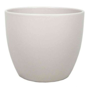 Liten blomkruka TEHERAN BASAR, keramik, mat beige, 8,5cm, Ø10,5cm