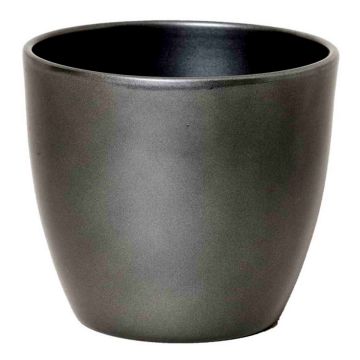 Blomkruka TEHERAN BASAR, keramik, antracit, 19,5cm, Ø22,5cm Blomkruka TEHERAN BASAR, keramik, antracit, 19,5cm, Ø22,5cm