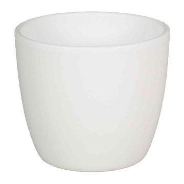 Liten blomkruka TEHERAN BASAR, keramik, mattvit, 6,5cm, Ø8,5cm