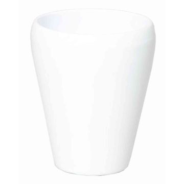 Orkidévas NAZARABAD, keramik, vit, 17cm, Ø14cm Orkidévas NAZARABAD, keramik, vit, 17cm, Ø14cm