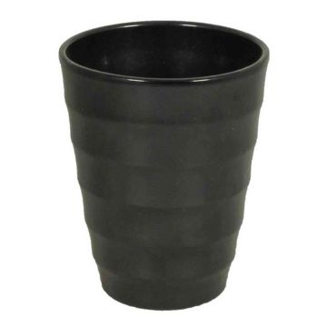 Orkidéöverkopp IZEH, keramik, svart, 17cm, Ø14cm Orkidéöverkopp IZEH, keramik, svart, 17cm, Ø14cm