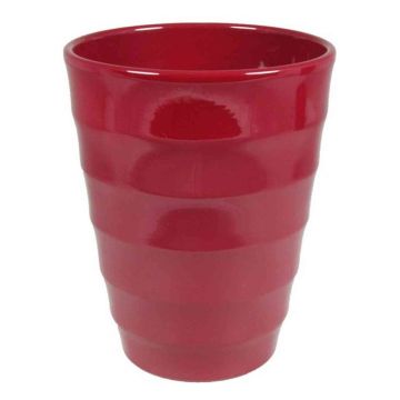 Orkidékruka IZEH, keramik, vinröd, 17cm, Ø14cm Orkidékruka IZEH, keramik, vinröd, 17cm, Ø14cm