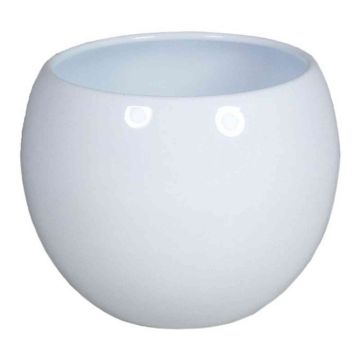 Blomkruka HAMADAN, keramik, vit, 13cm, Ø16,5cm Blomkruka HAMADAN, keramik, vit, 13cm, Ø16,5cm