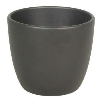Liten blomkruka TEHERAN BASAR, keramik, mat antracit, 9,8cm, Ø12cm