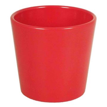 Orkidékruka BANEH, keramik, röd, 12,5cm, Ø13,5cm