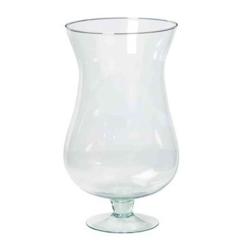Glasvas KOFFI, med fot, klar, 30cm, Ø16cm Glasvas KOFFI, med fot, klar, 30cm, Ø16cm