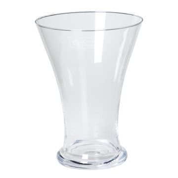 Bordvas DESTAN i glas, transparen, 25cm, Ø18cm