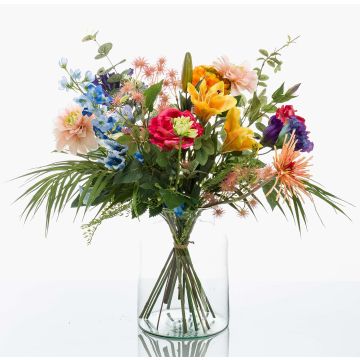 Konstblomsterbukett FEME, brokig, 60cm, Ø40cm Konstblomsterbukett FEME, brokig, 60cm, Ø40cm