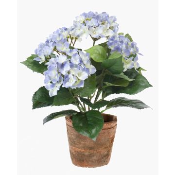 Konstblomma hortensia LAIDA i terrakottakruka, ljusblå, 35cm Konstblomma hortensia LAIDA i terrakottakruka, ljusblå, 35cm