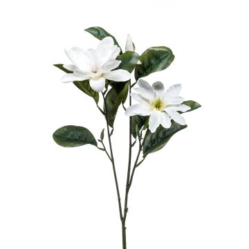 Konstblomma magnolia BEGUR, vit, 80cm