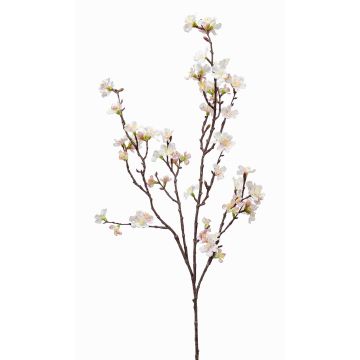 Konstgjord körsbärsblomgren PALS med blommor, vit-rosa, 95cm