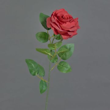 Konstgjord ros PEZOS, röd, 60cm, Ø10cm